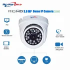 Купольная IP-камера Sony IMX307 HD, 2,8 МП, наружная, водонепроницаемая, ночного видения, широкоугольная, 2,0 мм, для POE, nvr