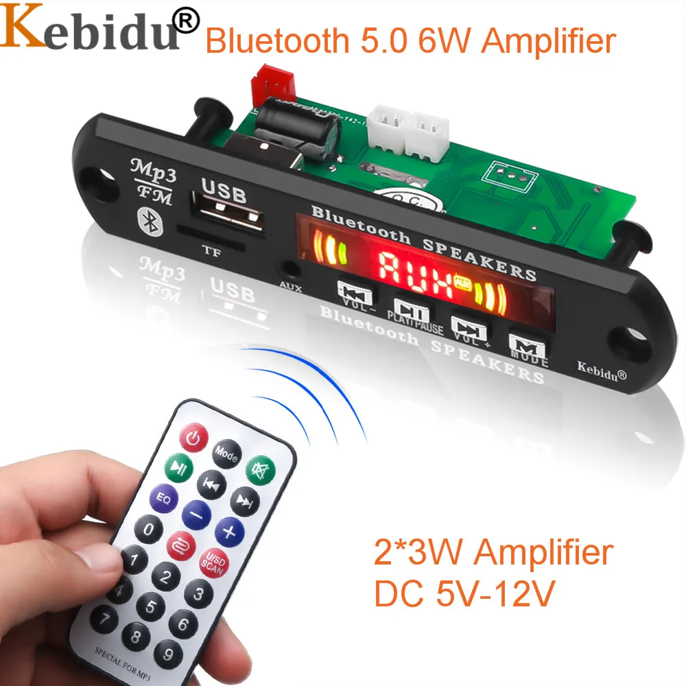 Bluetooth 5 0 MP3 WMA FM AUX декодер плата пластина аудио модуль USB Радио автомобильный