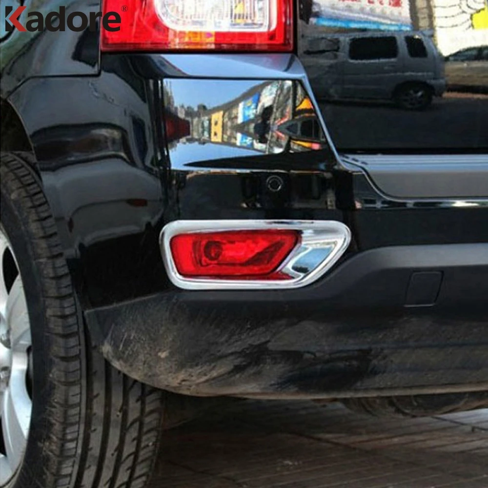 Для Jeep Compass 2011 2012 2013 2015 ABS хром задняя противотуманная фара крышка наклейка
