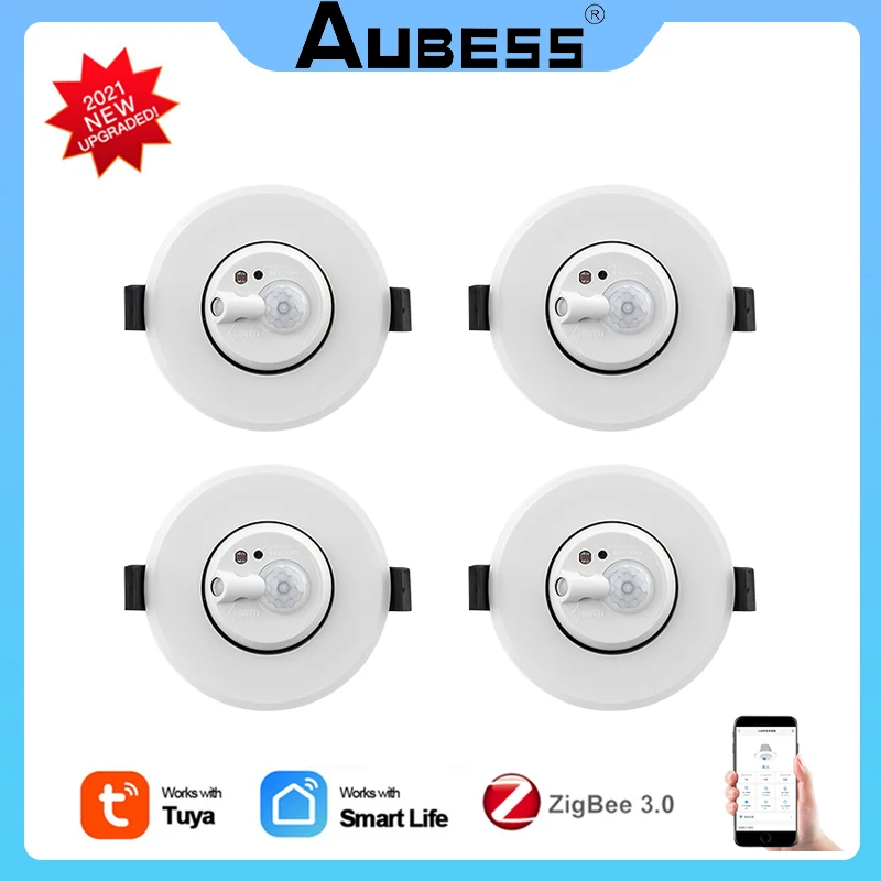 

Потолочный датчик движения Tuya ZigBee 3,0, умный датчик присутствия человека, инфракрасный датчик обнаружения, необходимый шлюз, умный дом