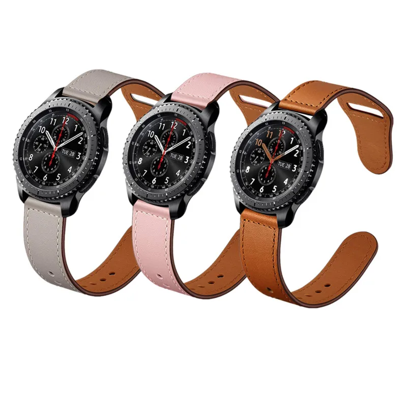 20 мм 22 мм Huami Amazfit ремешок Bip для samsung gear S2/S3 Classic Frontier Galaxy Active 42/46 мм huawei Watch GT 2 Ticwatch Band