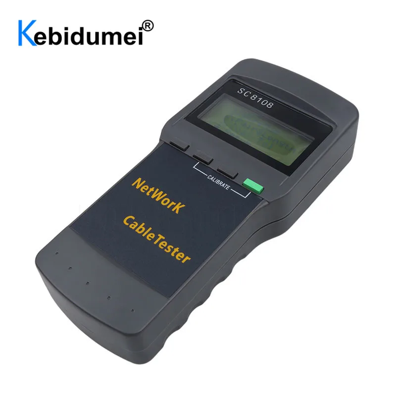 ЖК-дисплей SC8108 сетевой тестер метр RJ45 Cat5e Cat6 UTP Unshield LAN Cable Tester RJ11 телефонный кабель