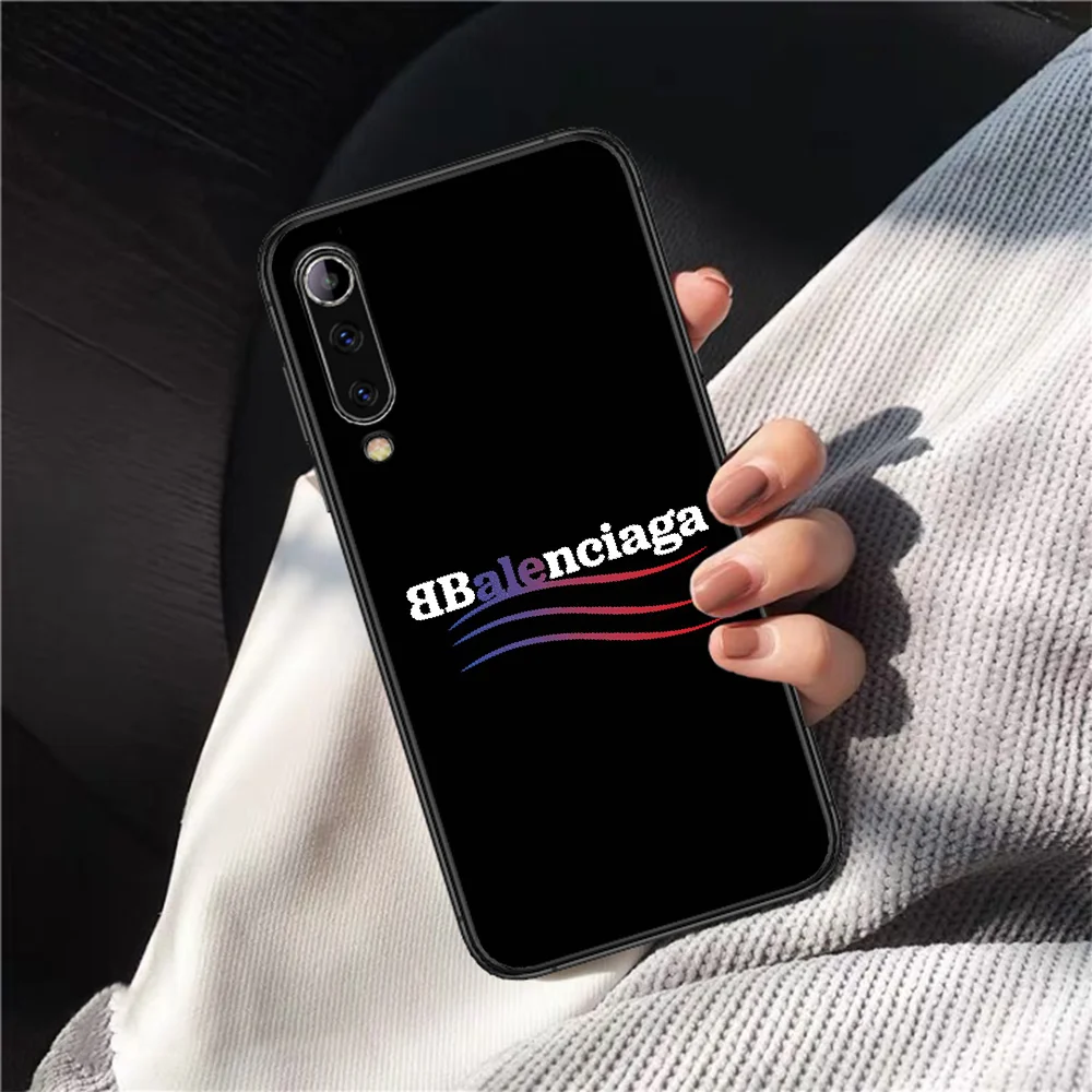 

American Luxury Brands Phone Case Cover Hull For Xiaomi Mi A2 A3 8 9 9T Note 10 Se Lite Pro Black Cell Trend Etui Silicone Coque