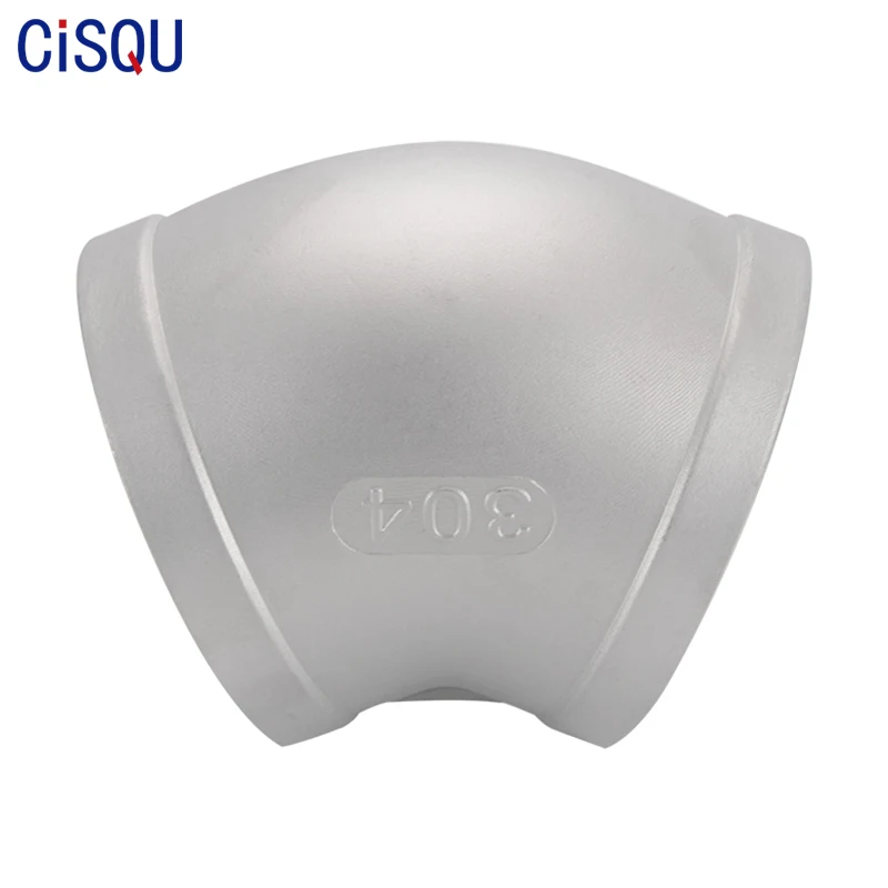 Совместная 45 градусов SS304 трубопроводная арматура для адаптера переменного тока