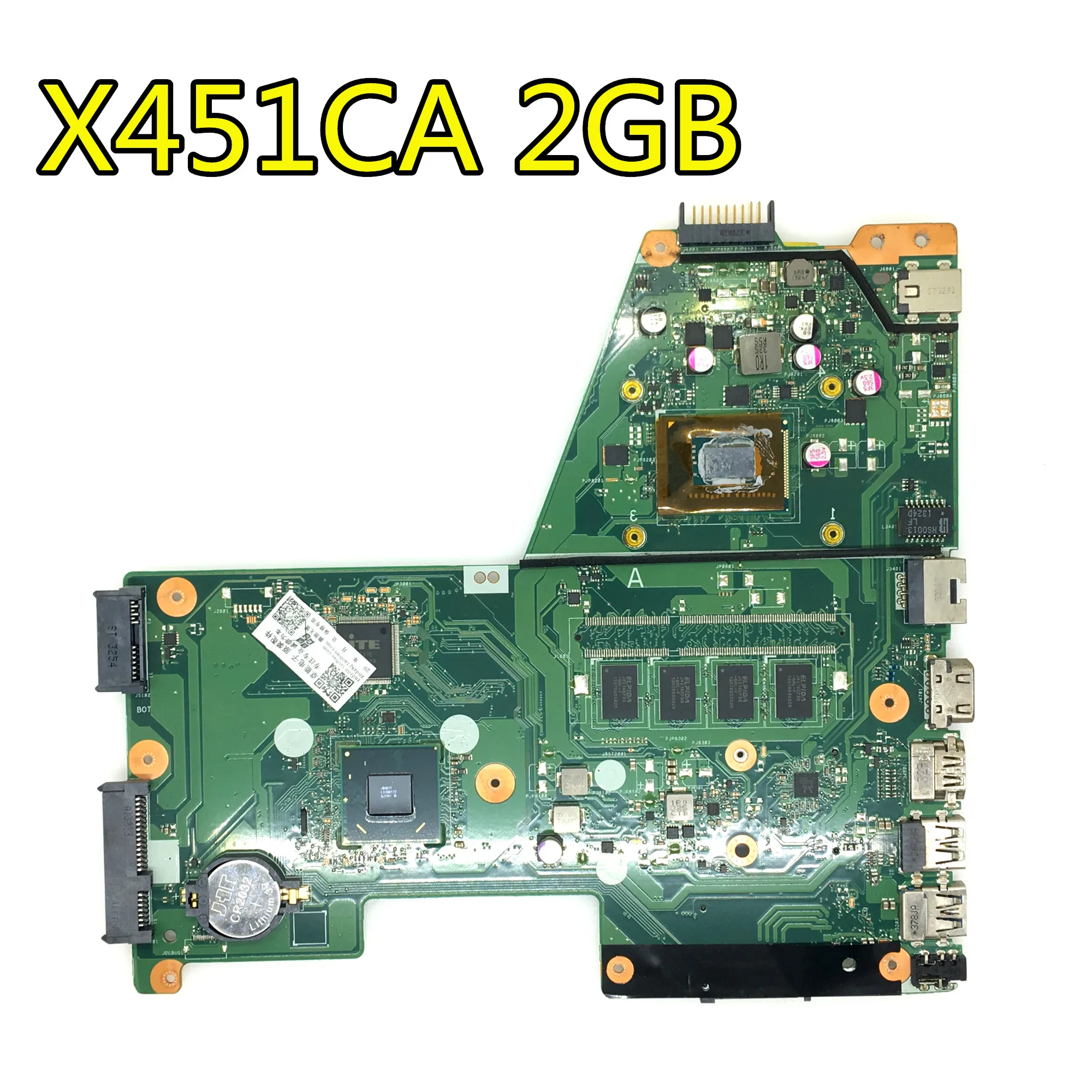 Материнская плата X451CA REV: 2 0 1007 CPU 2GB для ASUS X451C F451 F451C ноутбука системная Тест 100%