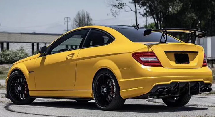 W204 задний спойлер из углеродного волокна для Mercedes Benz C Class W204 C63 AMG 4 двери только 2009