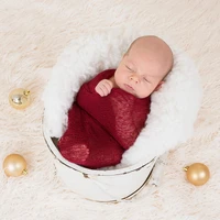 4pcslot 140x30cm newborn baby wrap stretch knit swaddle infant photo shoot background blanket for kids photography accessories