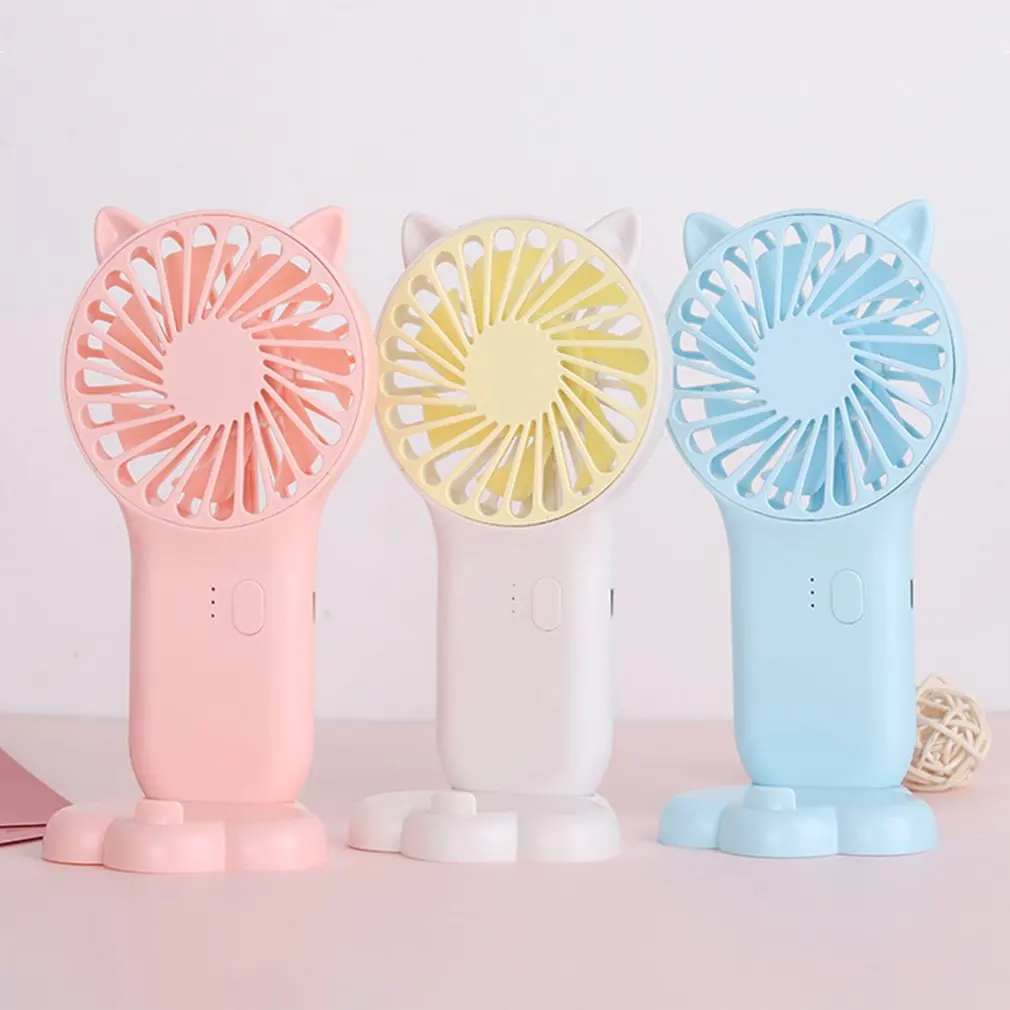

1PC Mini Portable Handheld Fan 800mah Rechargeable Fan 3 Speed Setting USB Charging For Home Office Travel Outdoor