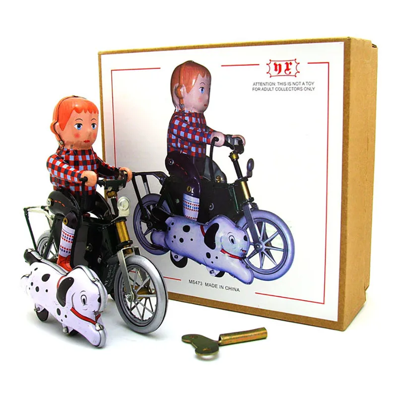 Мини металлическая винтажная велосипедная жестяная ностальгическая заводная