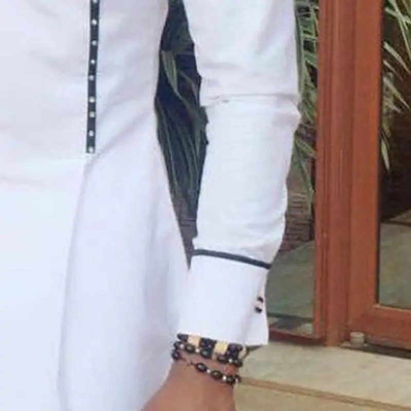 Африканская одежда мужская Дашики Традиционная Футболка Топы с длинными