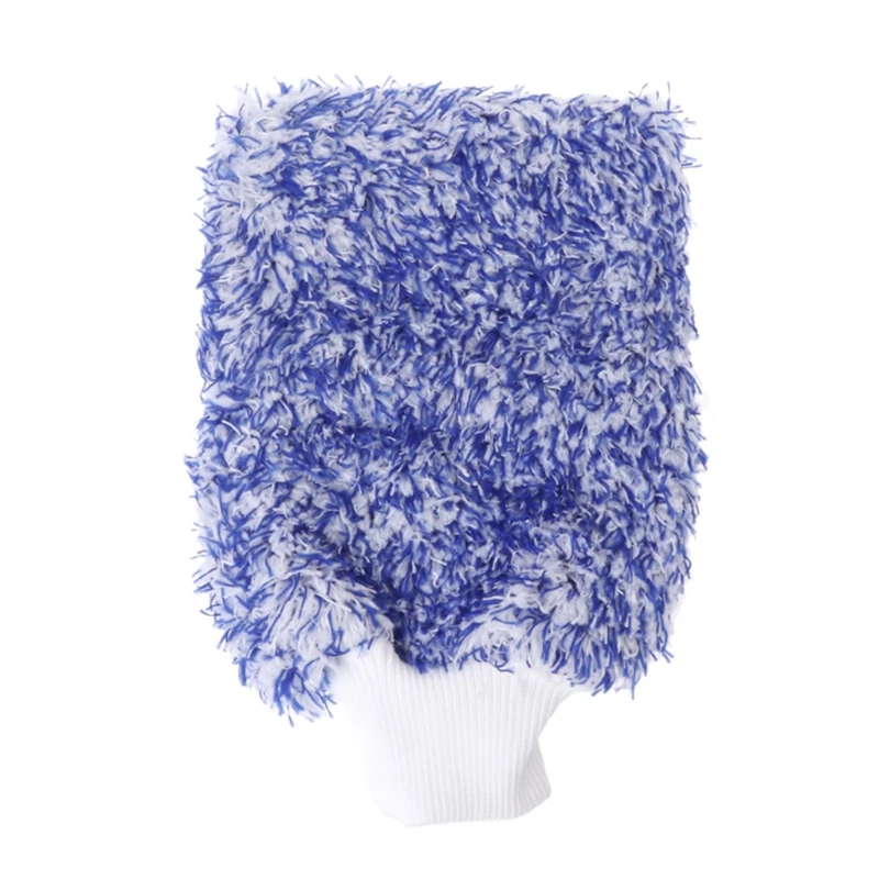 

Перчатка для ухода за автомобилем, плюшевая мягкая митенка из микрофибры для мытья автомобиля F19A