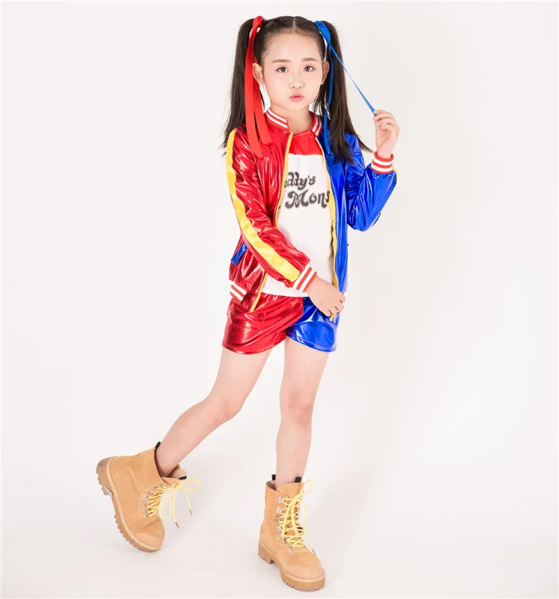 Детский нарядный костюм для Хэллоуина в стиле Харли книга самоубийц отряд Квинн