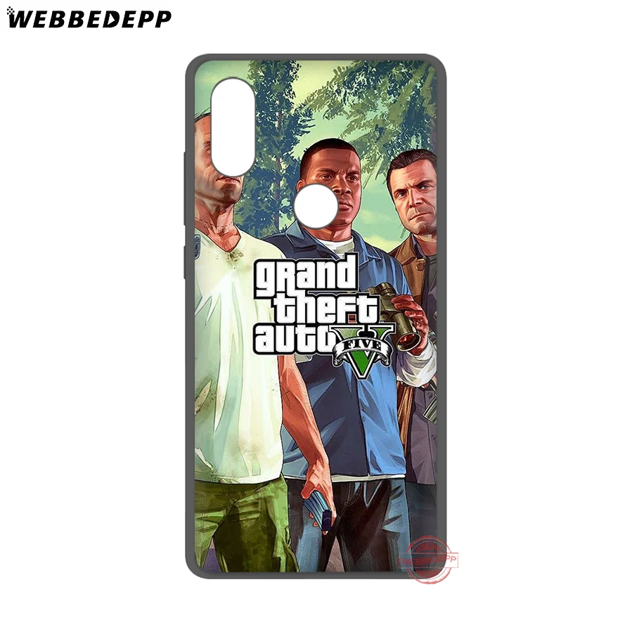 WEBBEDEPP Grand Theft Auto GTA V Soft Case for Xiaomi Mi A3 9 9T 10 Lite CC9E Max 3 Redmi 7A K20 Pro K30 X2 | Мобильные телефоны и