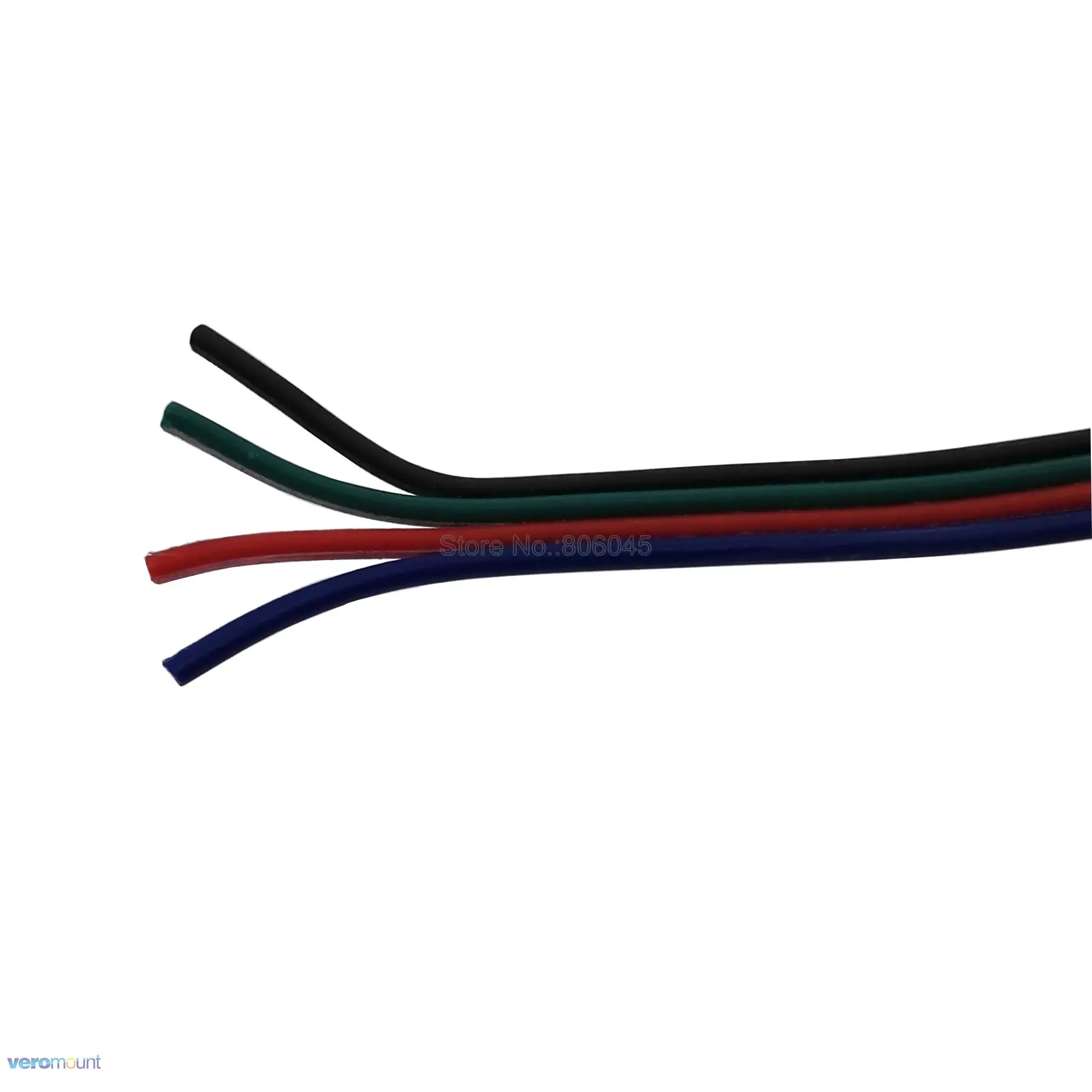 1 100 М 4 контактный 4Pin RGB Удлинительный провод кабель разъем светодиодный Acceossories