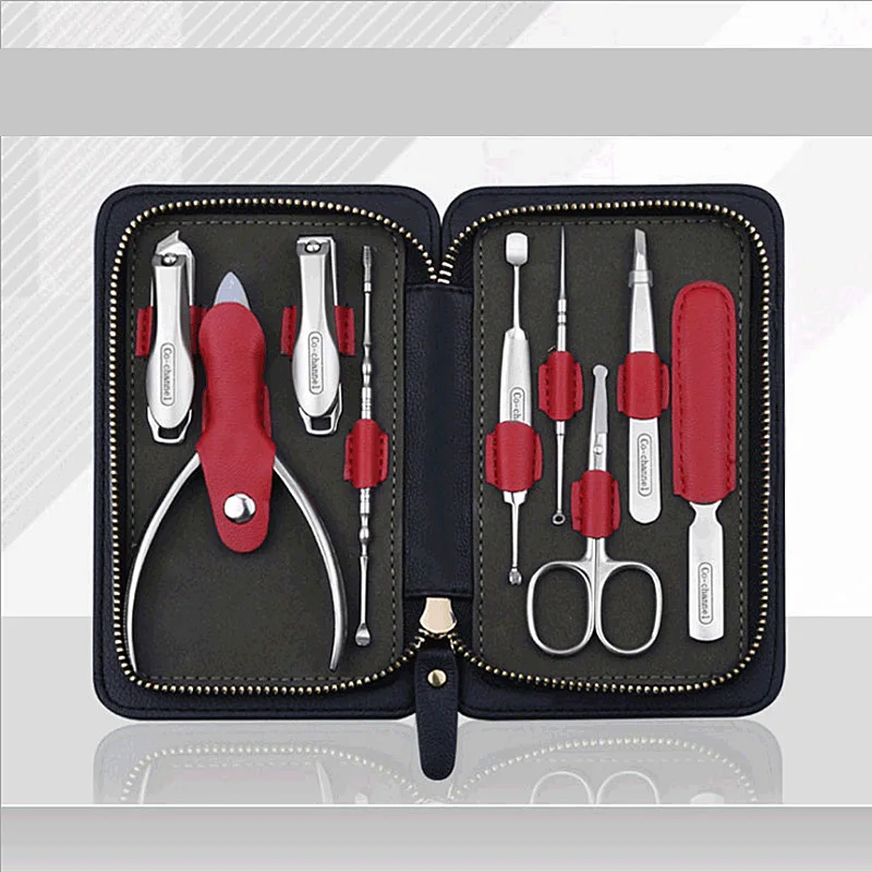 Высокое качество 9 шт. все для маникюрного набора комплект Профессиональные