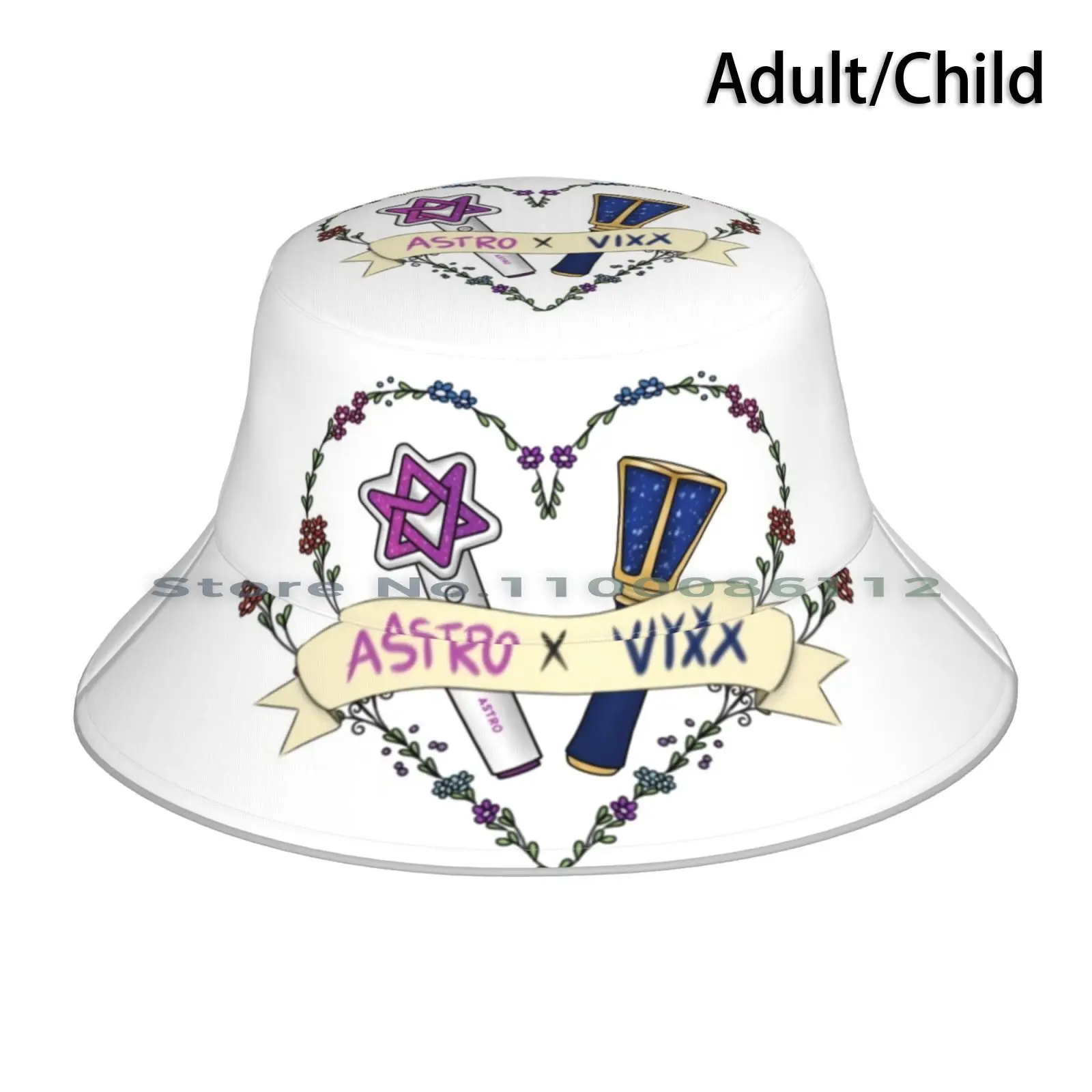 Astro X Vixx Kpop Lightstick Bucket Hat Sun Cap Kpop Lightstick Shinee Snsd Got7 Vixx Sf9 Therose Monsta X Atheist Straykids