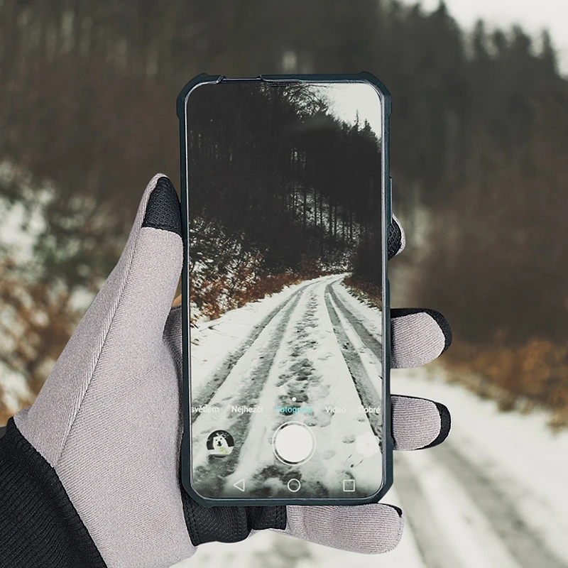 Тактильные перчатки теплые для езды на велосипеде мотоцикле лыжах пеших