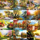 Алмазная вышивка XUEQIXIAOZU с изображением лесного пейзажа 5D, алмазная живопись сделай сам, мозаика, украшение для дома, подарки, новинка 2020