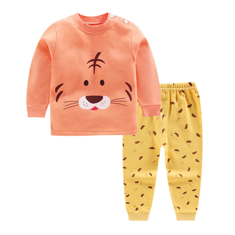 Одежда для новорожденных хлопковая одежда мальчиков и девочек Топ с длинным