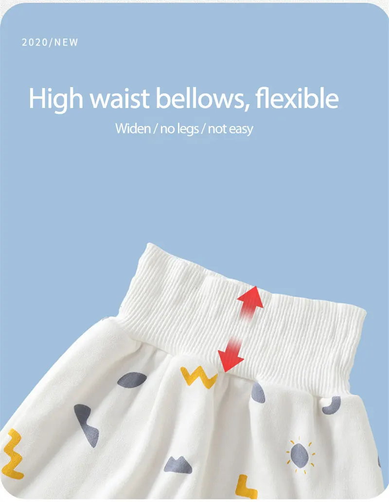 

1pc 1-3 Years Children's Soft Leak-proof Baby Diapers Wash-able Baby Diapers Waterproof Cotton Comfortable Diapers For Baby Care