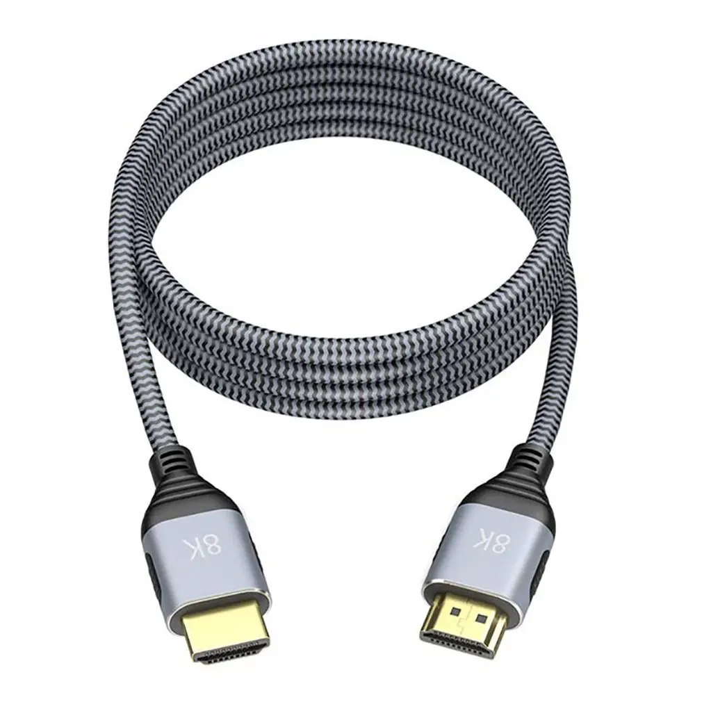 

Видеокабель совместимый с HDMI, 8K, 60 Гц, для компьютера, ноутбука, с ТВ-дисплеем, разъем высокого разрешения для E-sport, домашние аудио аксессуары