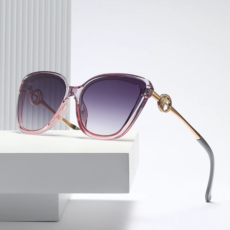 

New Luxury Women Sunglasses Woman Female Celebrity Fashion Round Ladies Vintage Brand Design Cat Eye Sun Glasses Oculos 32099