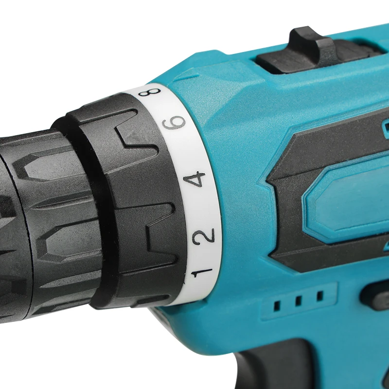 

18V Electric Cordless Impact Drill Hammer Drill Screwdriver 10mm Rechargable Electric Tool For Makita Battery DIY Power Tool