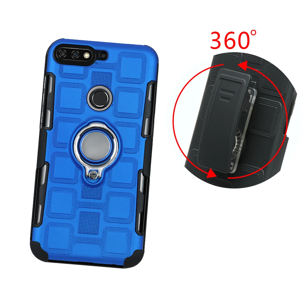 Honor 7C 7A Pro AUM L29 DUA L22 ударопрочный пояс с зажимом чехол для honor 20s 7a 7c pro LND держатель