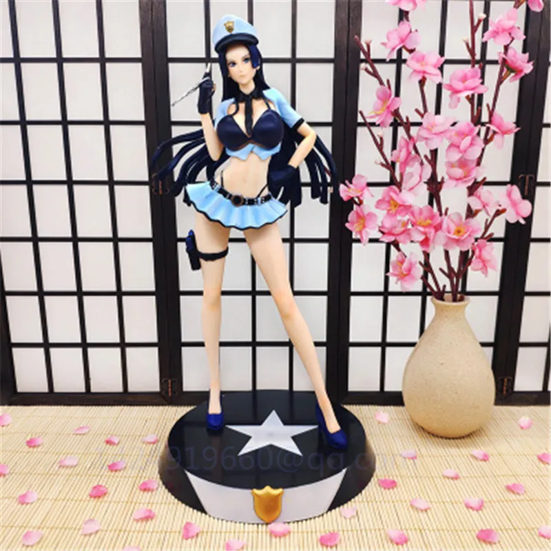 

32CM Anime ONE PIECE Boa Hancock Uniform Seduction Police Series Pirate Empress PVC Action Collectible Model Statue Toy R144
