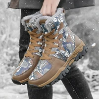 new boy winter snow boots mid calf warm snow boots thick fur comfortable waterproof bootie plus velvet teen kids girl chaussures