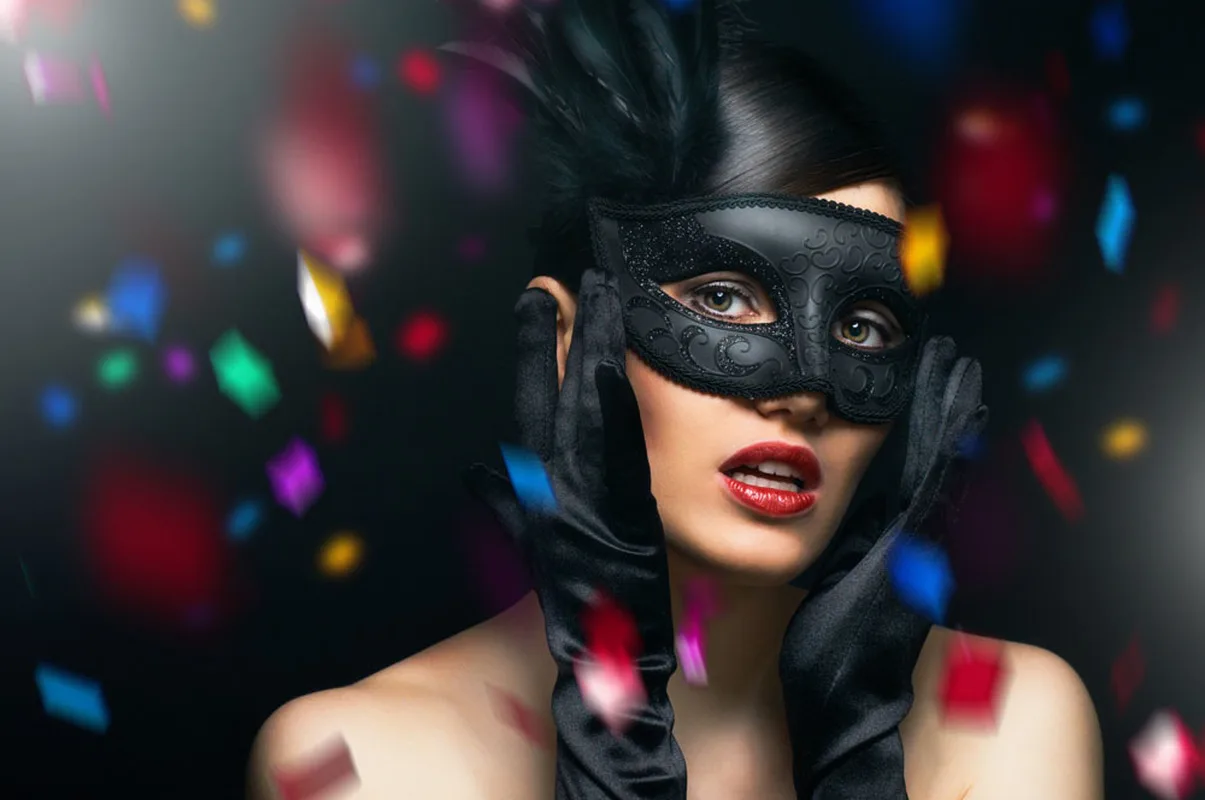 Фото 10 шт./лот Черная Женская маскарадная Красивая окрашенная маска для макияжа с