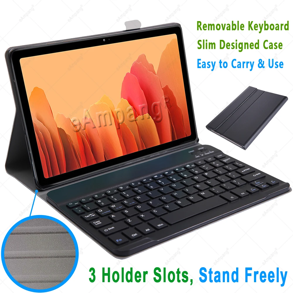 case for samsung galaxy tab a7 10 4 2020 keyboard case tab a 10 1 2019 cover russian spanish english arabic keyboard funda free global shipping