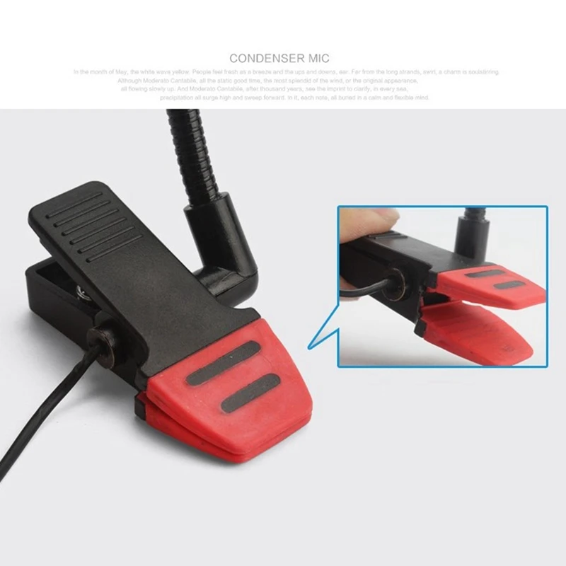 Alctron IM500 Clip-on Instrumental Condenser Microphone Gooseneck Mic For Orchestra Saxophone Trumpet Saxe | Электроника