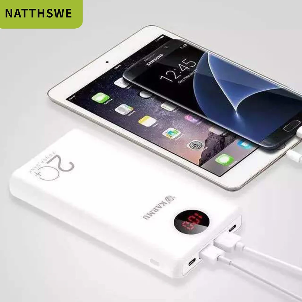 NATTHSWE внешний аккумулятор 20000 мАч для iPhone samsung huawei type C PD Быстрая зарядка + быстрая 3 0