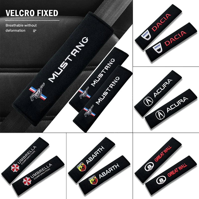 

2pcs Car Seat Belt Cover Auto Goods Car Interior Accessories for Volvos Logo XC90 XC60 XC40 V40 V50 V60 S40 S50 S60 S70 S80 S90