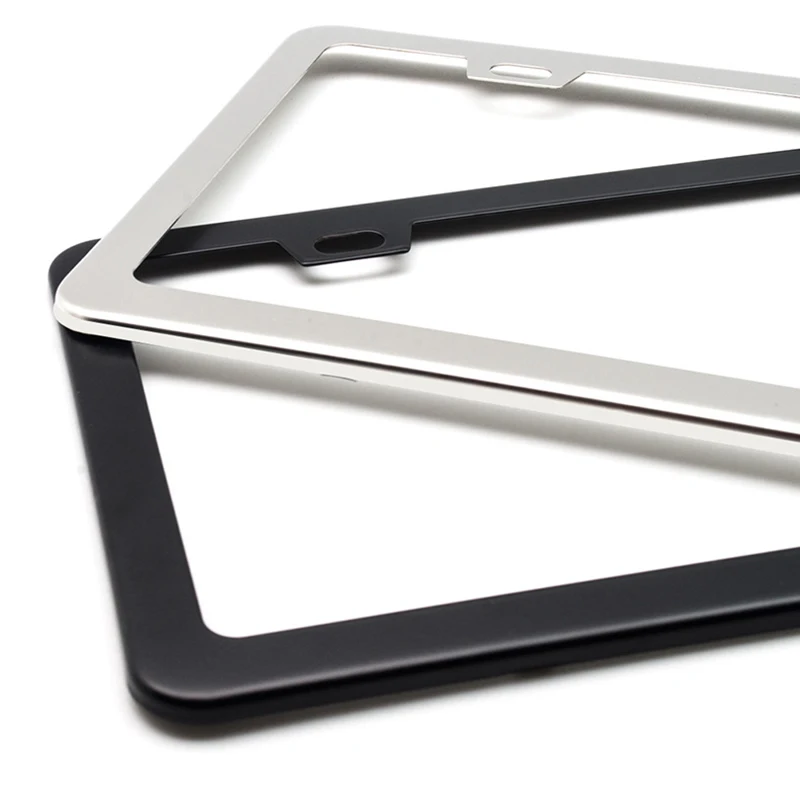 AOZBZ Stainless Steel License Plate Frame Tag Cover Holder For Auto Truck Vehicles Decorative Only for American Canada Car | Автомобили и