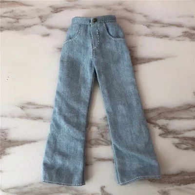 denim pants Новые кукла 1/6 брюки blyth клетчатая рубашка ob24 сумка кукольный наряд(Fit blyth, ob24, pullip, azone, licca, ICY, кукла 1/6 - Цвет: denim pants