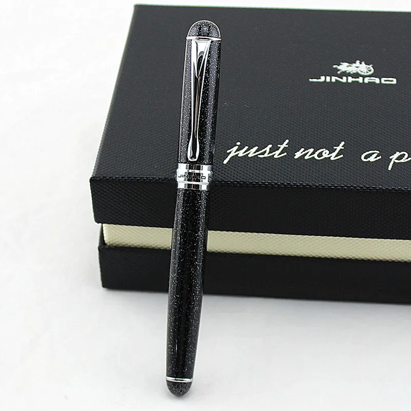 Перьевая ручка JINHAO X750 мерцающее песочное перо с широким основанием бесплатная
