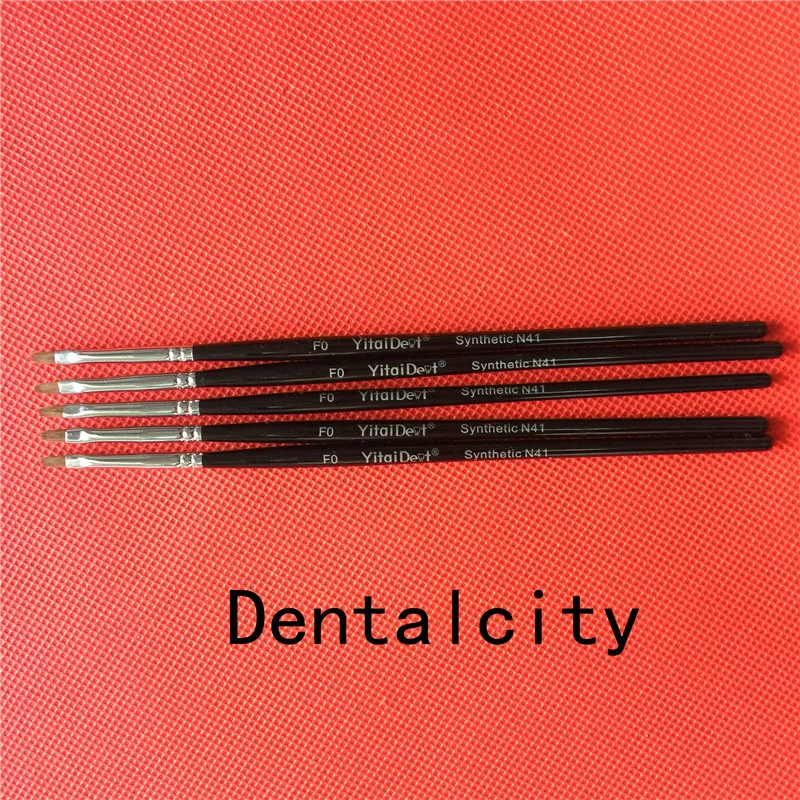 5 шт. стоматологические фарфоровые кисти F0|Модель зубов с орто-металлическим