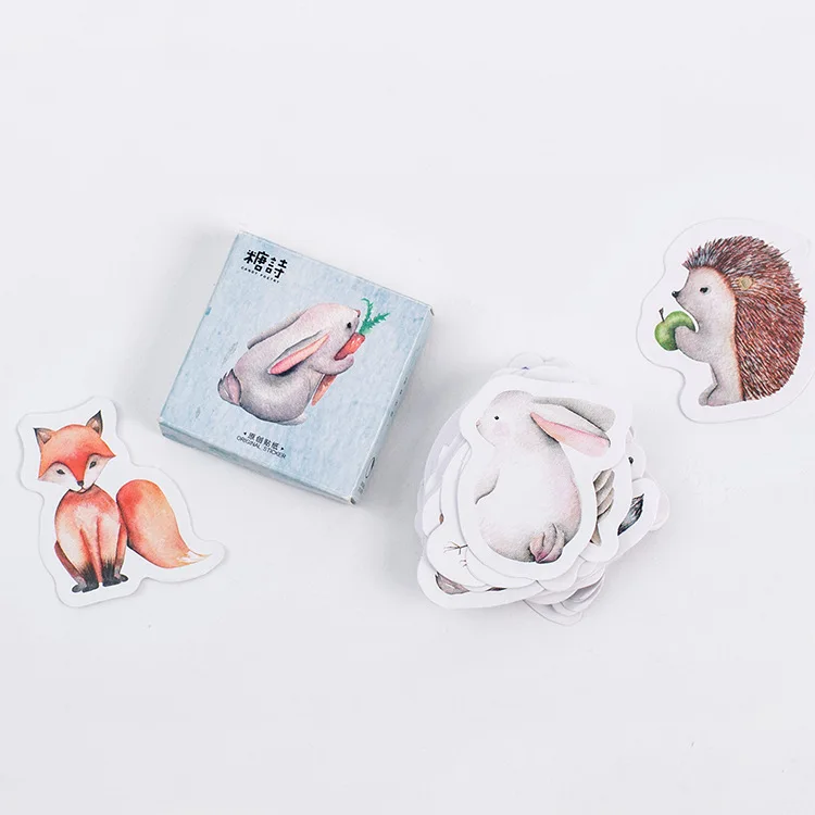 40 шт./упак. Kawaii Rabbit Totem Travelers Notebook Pack Posted It планировщик для скрапбукинга Канцтовары