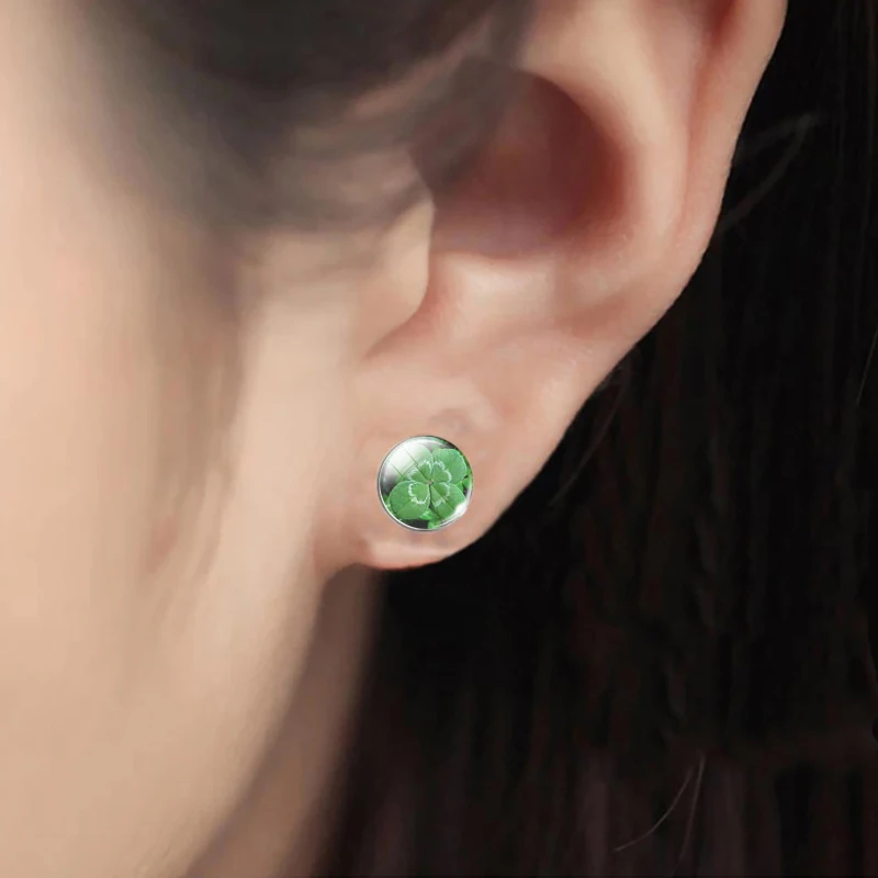 Lucky Clover женский модный набор из колье серёг и браслета|Ювелирные наборы| |