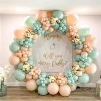167pcs macaron green latex balloons skin color arch garland wedding baby shower birthday party background decorations globos