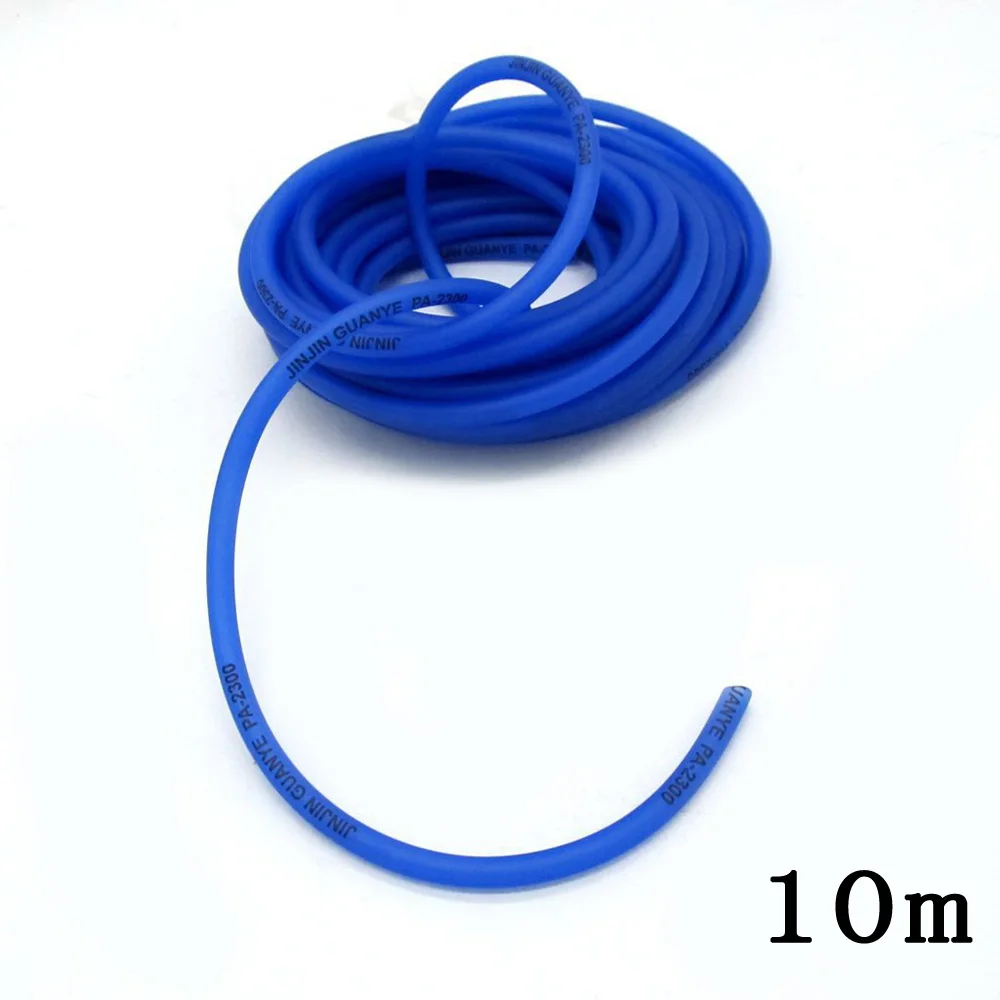 Трубка топливного шланга диаметр 8 мм Антивозрастные части Гибкая синяя Замена 10