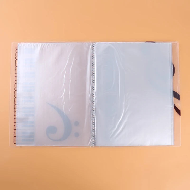 

Music Score Book 80 Sheets Insert-type Folder File A4 Folder Music Score Book Folders Document Organizer Storage Accessories