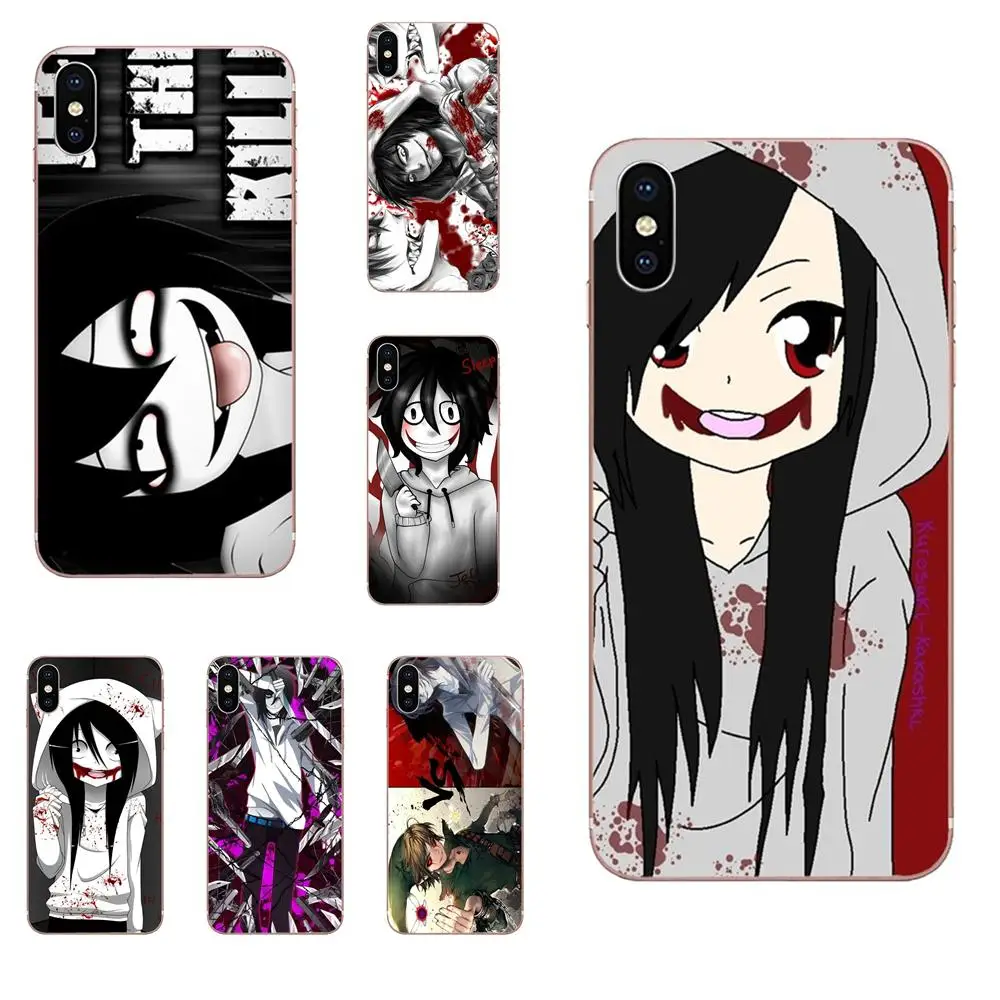 Thin TPU Cell For Galaxy Grand A3 A5 A7 A8 A9 A9S On5 On7 Plus Pro Star 2015 2016 2017 2018 Popular Anime Jeff The Killer Girl | Мобильные