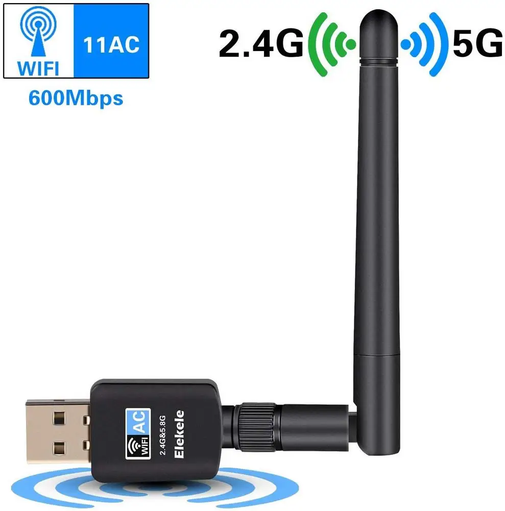 USB 2 0 WiFi адаптер беспроводная сетевая карта 600 Мбит/с поворотная антенна для