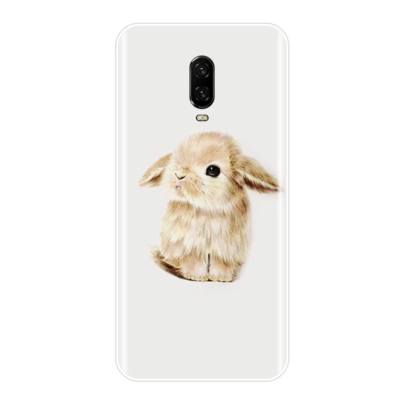 Милый силиконовый чехол с изображением животного для OnePlus 5 5T 6T 3 3T мягкий из ТПУ One
