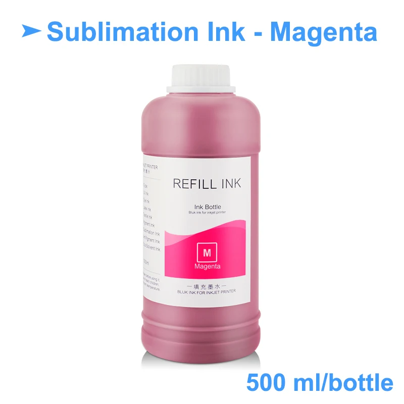 Универсальные сублимационные чернила 6x500 мл для теплопередачи термопечати Epson 3800