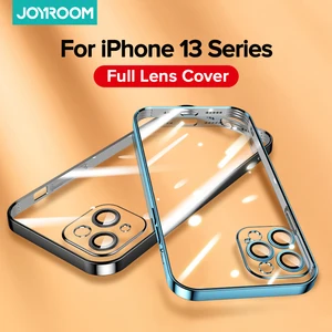 joyroom plating case for iphone 13 12 pro max case full lens cover shockproof soft tpu cover for iphone 12 pro max phone case free global shipping