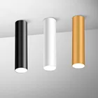 Диммируемая Светодиодная потолочная лампа с поверхностным креплением, длинная трубка, светодиодный светильник, 110-220 В переменного тока светодиодный ная потолочная лампа, внутренняя декоративная лампа